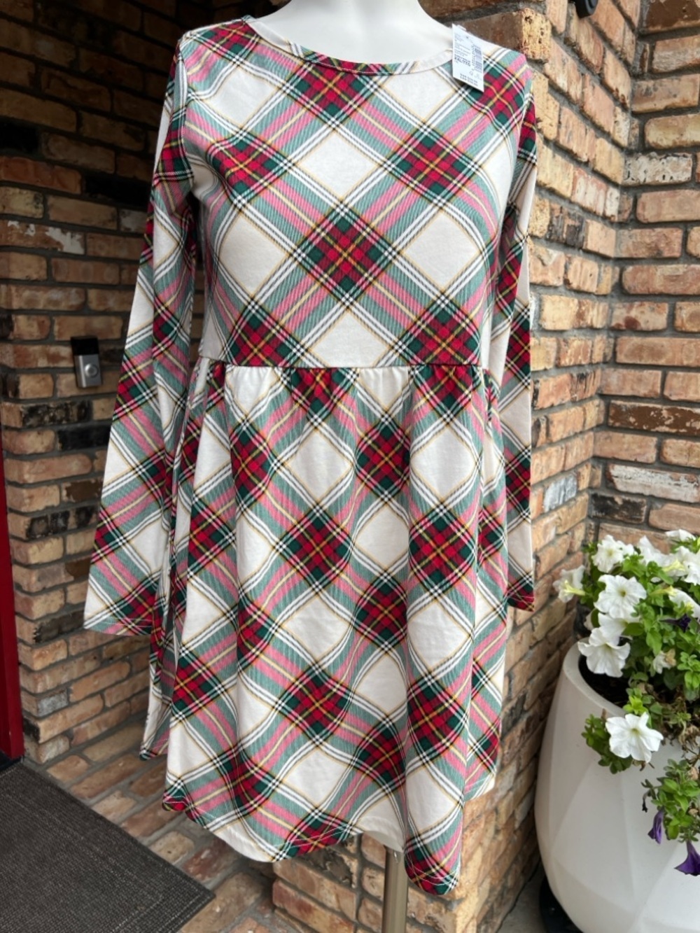 Children’s Place Girls’ Printed Every Day Dress Size XXL Red and White. - Picture 6 of 10